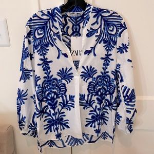 ONE OF A KIND ZARA TOP. NEVER WORN.